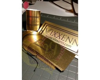 GOLD or SIVER FOIL Tags/Bundle Wraps