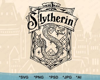 Slytherin Schablone Etsy