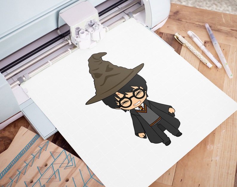 6 Little Harry SVG Bundle Harry School Uniform PNG Cute Wizard Vector Clipart Cute Harry Vector Cut File