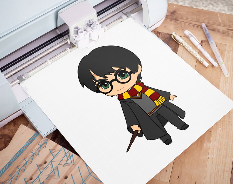 6 Little Harry SVG Bundle Harry School Uniform PNG Cute Wizard Vector Clipart Cute Harry Vector Cut File