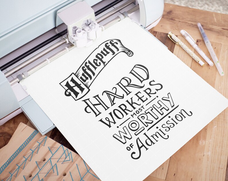 Download Harry Potter Cut File High Detail Hufflepuff Symbols Svg Hufflepuff Quote Hogwards House Words Hufflepuff Crest Outline Clip Art Art Collectibles