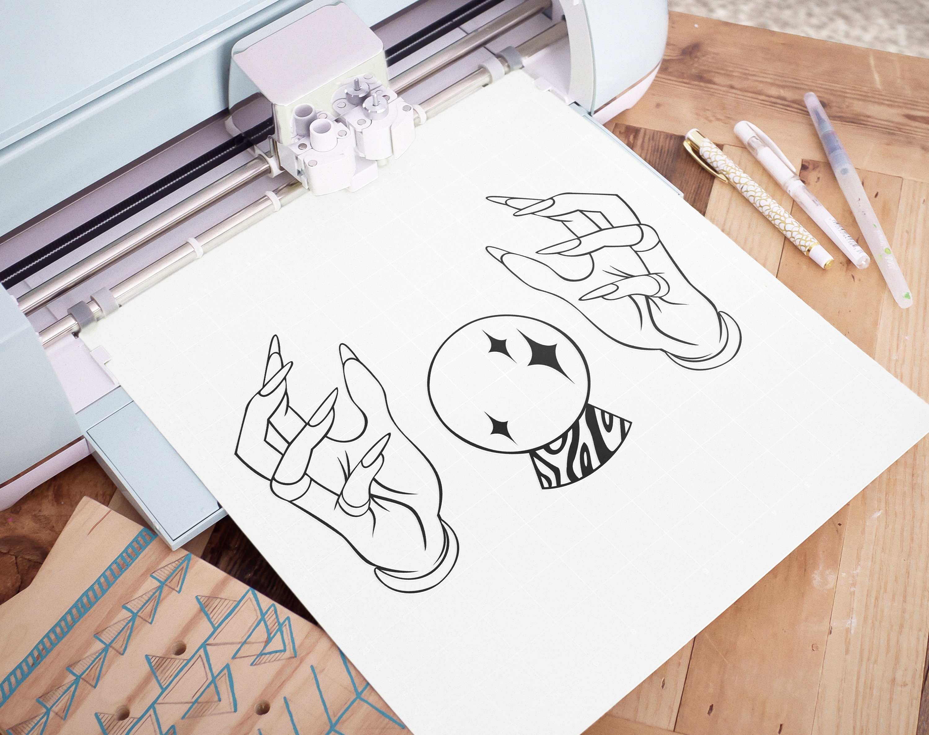 Download Magic Hands Clipart Bundle Layered SVG Witchy Nails Cut | Etsy