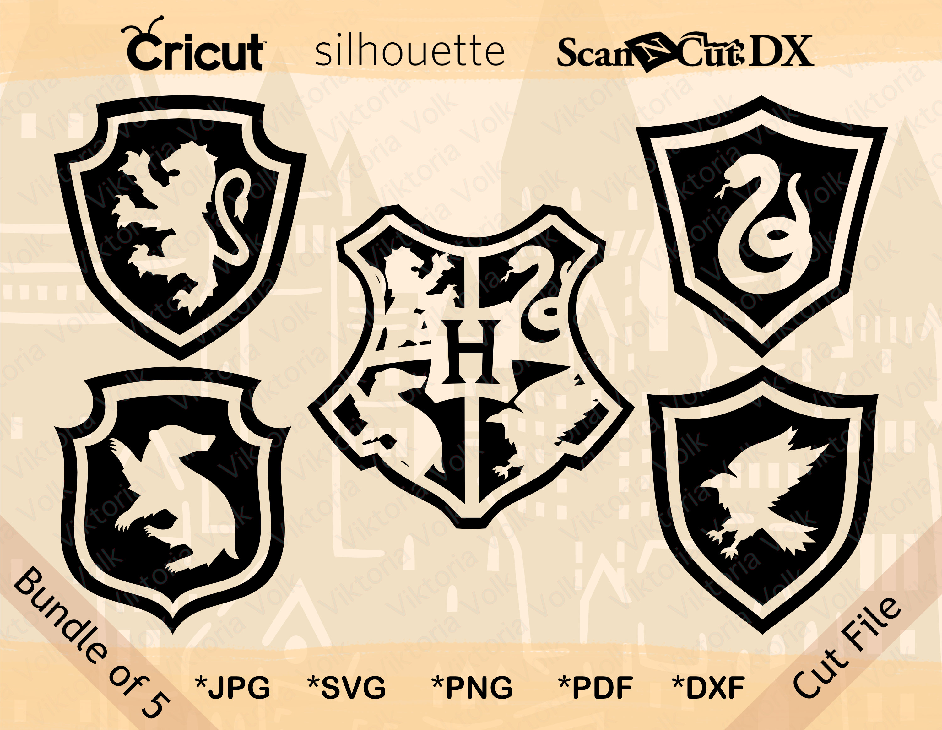 Hogwarts' House Crests Printable