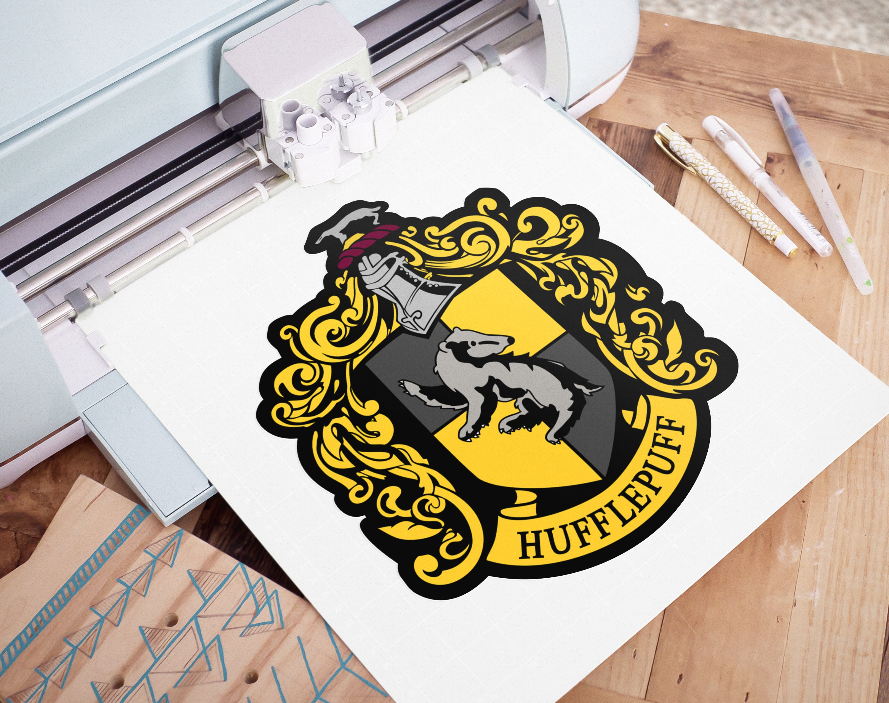 Hufflepuff Uniform Emblem Hufflepuff SVG Cut File Vector | Etsy
