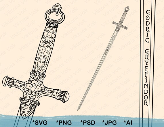Gryffindor Sword Svg Vector Outline Gryffindor Cut File Etsy Gryffindor Sword Svg Vector Outline Gryffindor Cut File Etsy