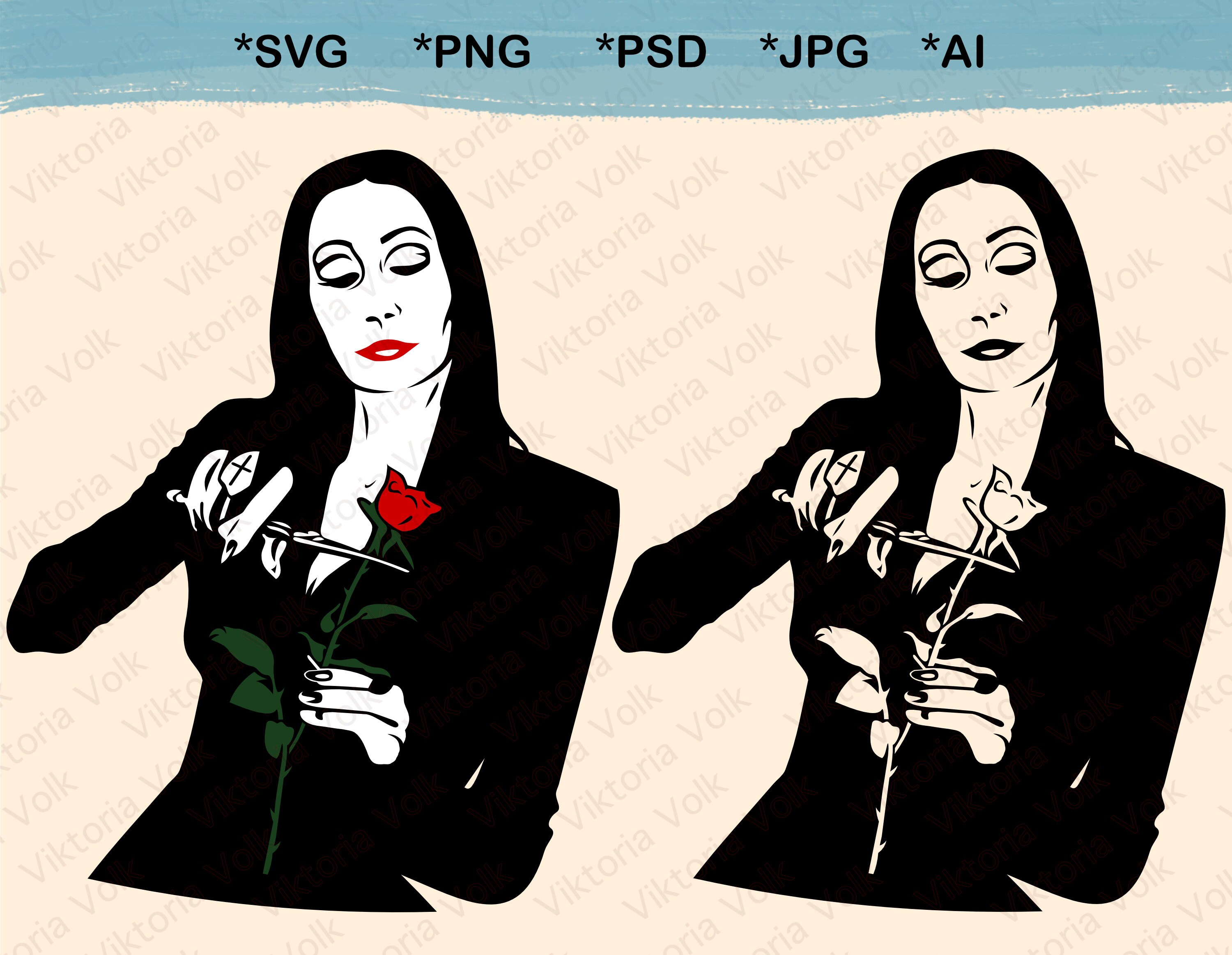 Download Morticia Silhouette Adams Family Svg Morticia Clip Art Etsy