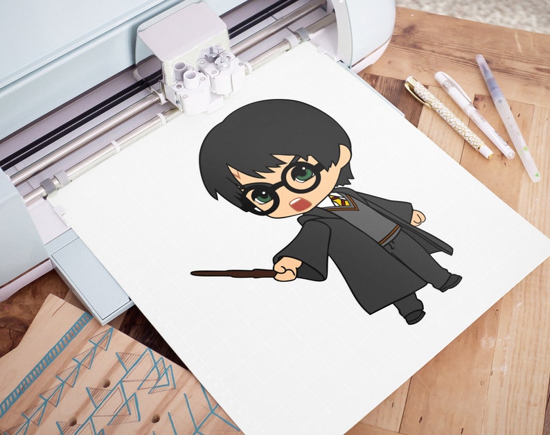6 Little Harry SVG Bundle Harry School Uniform PNG Cute Wizard Vector Clipart Cute Harry Vector Cut File
