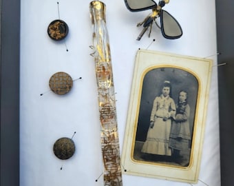 Tear Catcher 1800&#39;s Perfume bottle victorian tintype antique bug jewelry lacrymatory glass