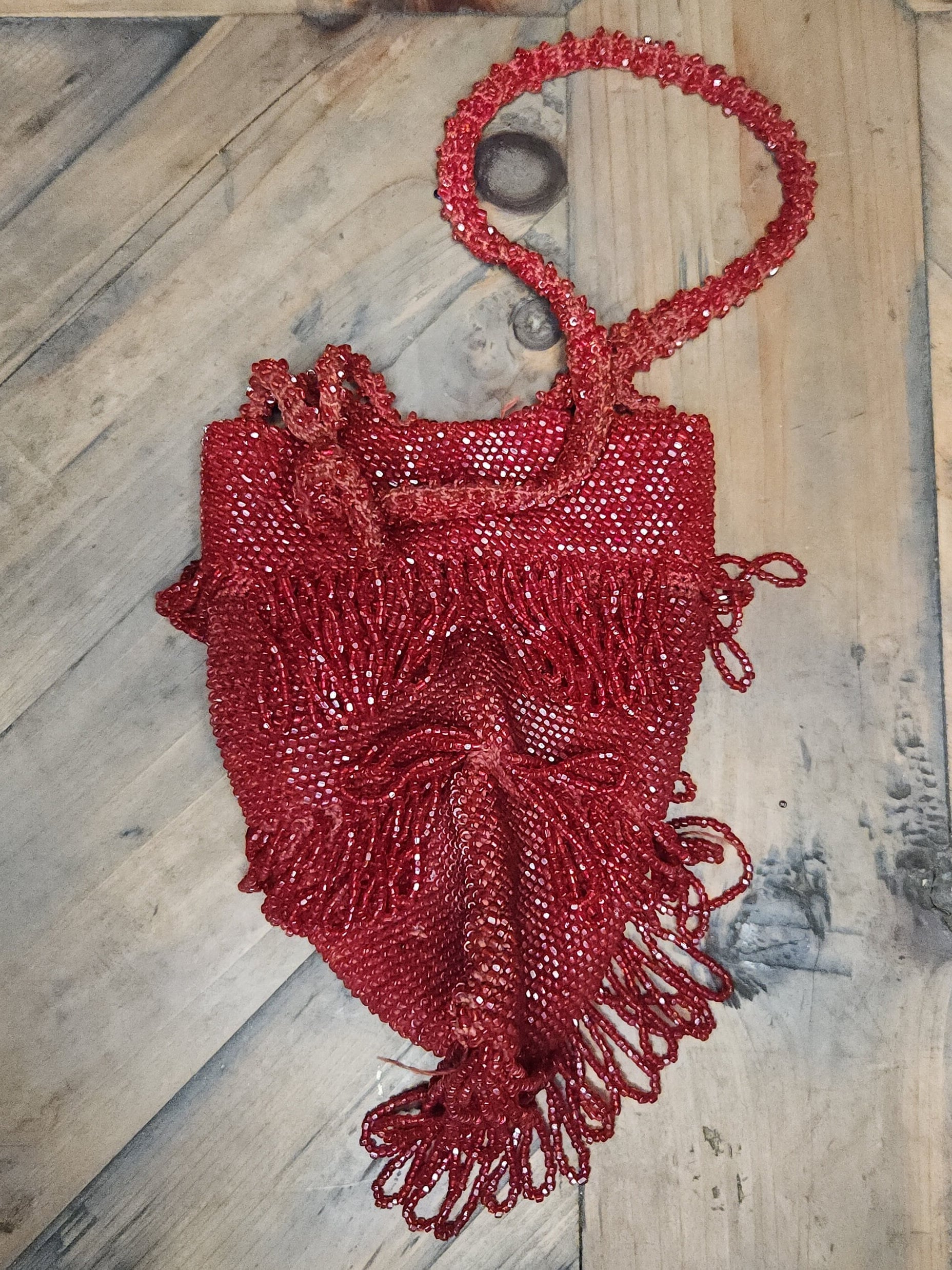 Dated 1928 Little Red Riding Hood Flapper Bag