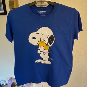 Youth T-shirt, XS, Snoopy Woodstock, Blue