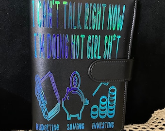 Budget planner binder with 6 cash envelopes - I CAN'T TALK right now