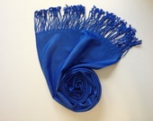 ROYAL BLUE PASHMINA, royal blue shawl, pashmina shawl, pashmina scarf, scarf, shawl, scarves