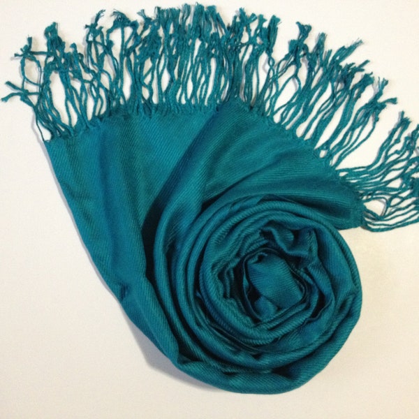 TEAL PASHMINA, teal shawl, pashmina shawl, pashmina scarf, scarf, shawl, scarves