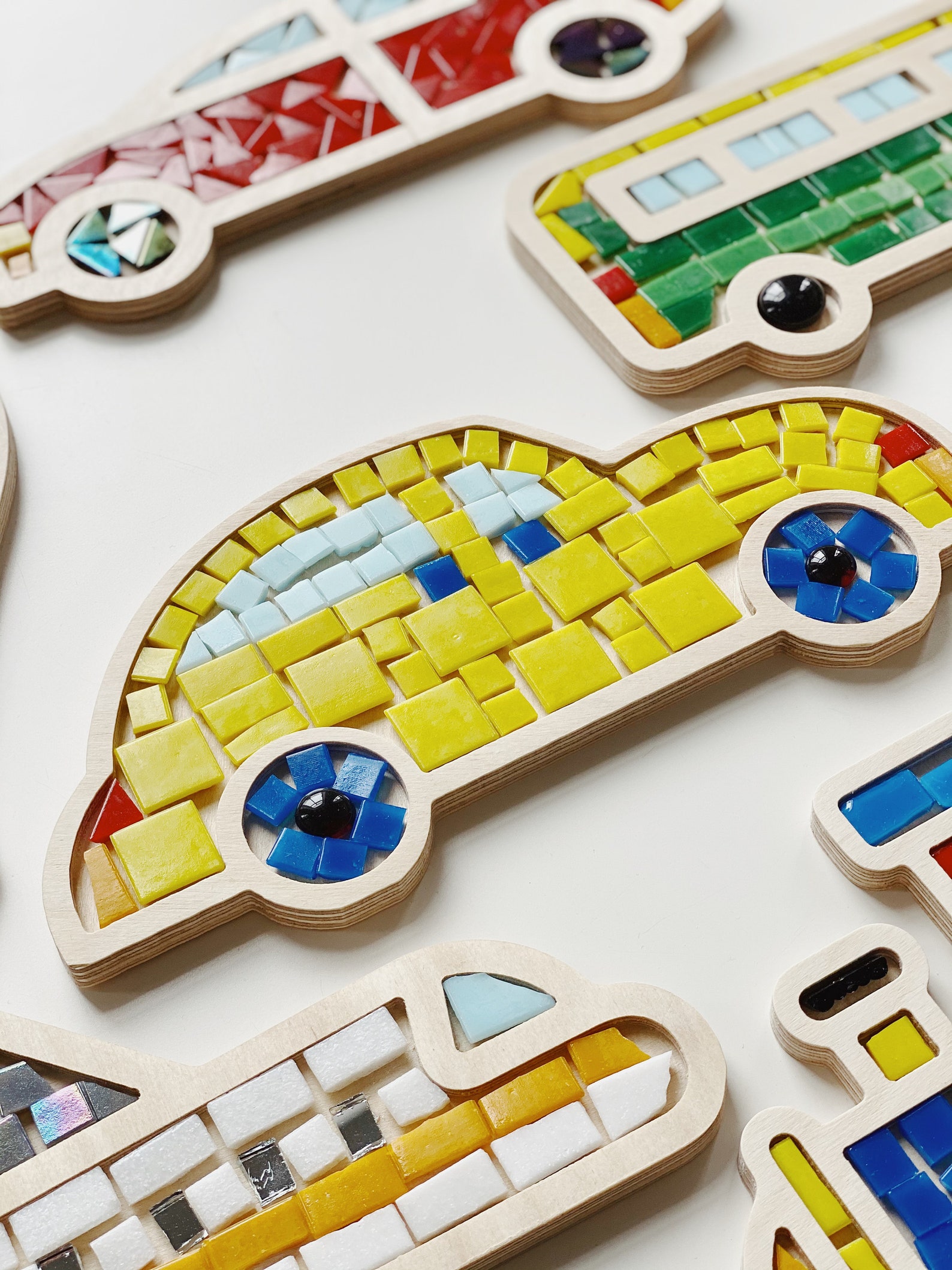 DIY mosaic kits for kids boys birthday activity set cars Etsy