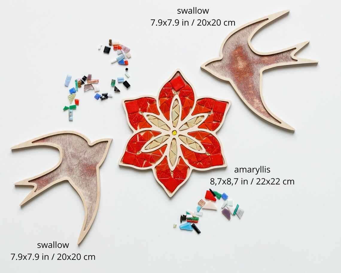 Mosaic craft kit for adults DIY mosaic wall art mosaic home Etsy