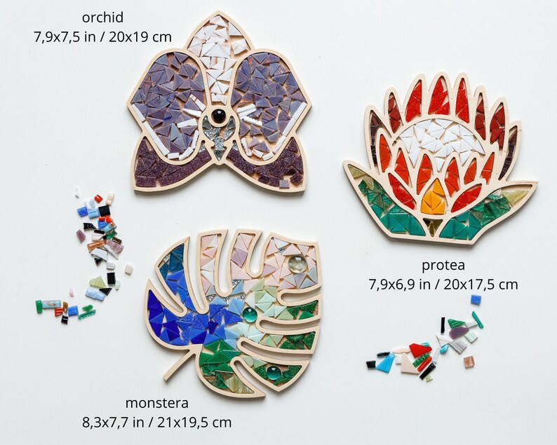 Mosaic craft kit for adults DIY mosaic wall art mosaic home Etsy