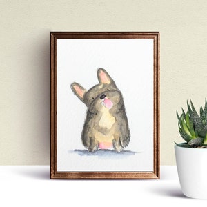 Custom illustrated, Pet Paintings in watercolor (5 x 7 inches)