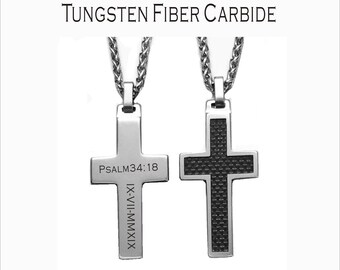 Black Cross Tungsten - Etsy