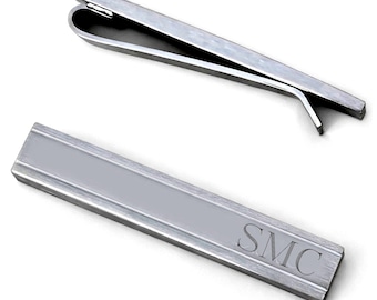 Personalized Stainless Steel Tie Clip – Engraved Men’s Tie Bar Gift