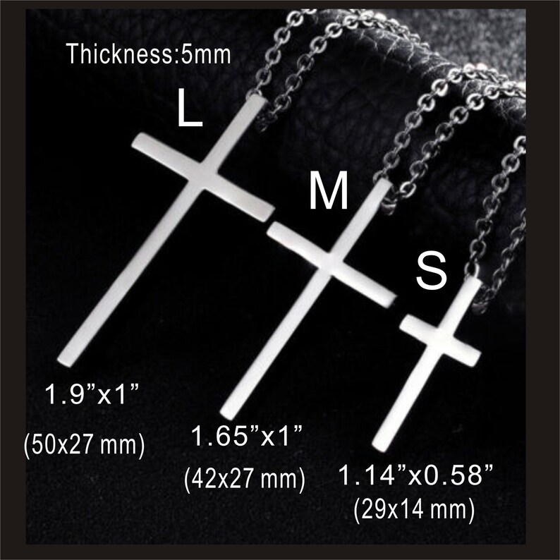 Personalized Men Cross Necklace Personalized Jewelry Men Etsy