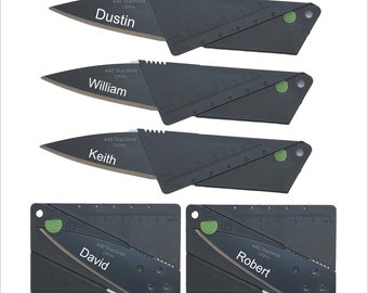 Set of Groomsmen Gifts-Custom Travel Wallet Knife , Personalized Foldable Pocket Knife , 6 Functions in One Pocket Knife, Groomsmen Proposal