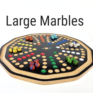 20" Aggravation with Large 7/8" marbles / Wahoo / Marbles board, double sided with Marble Catcher,  *** FREE SHIPPING  on this board ***