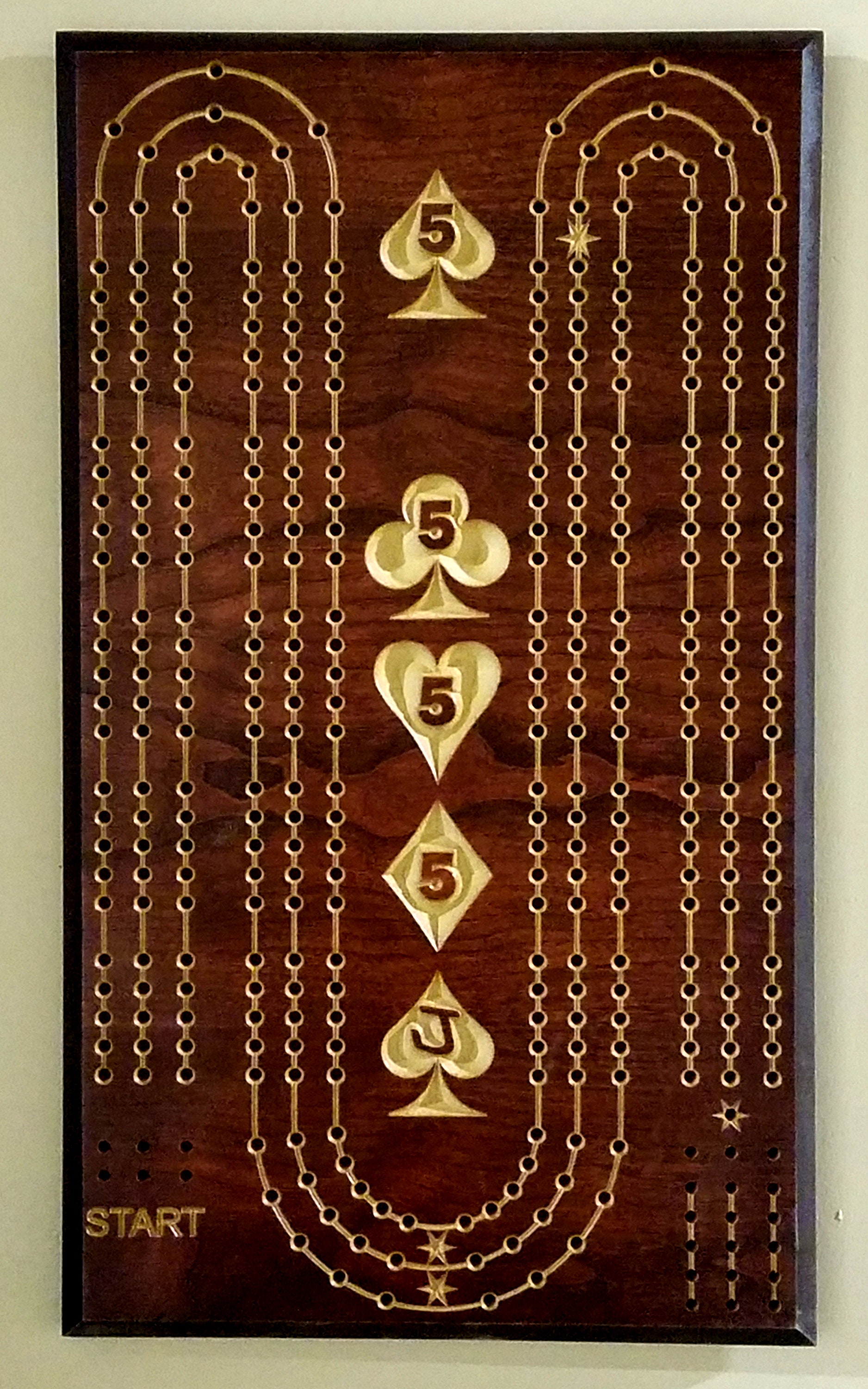 Large Peg Perfect Hand 29 Cribbage Board Etsy Canada