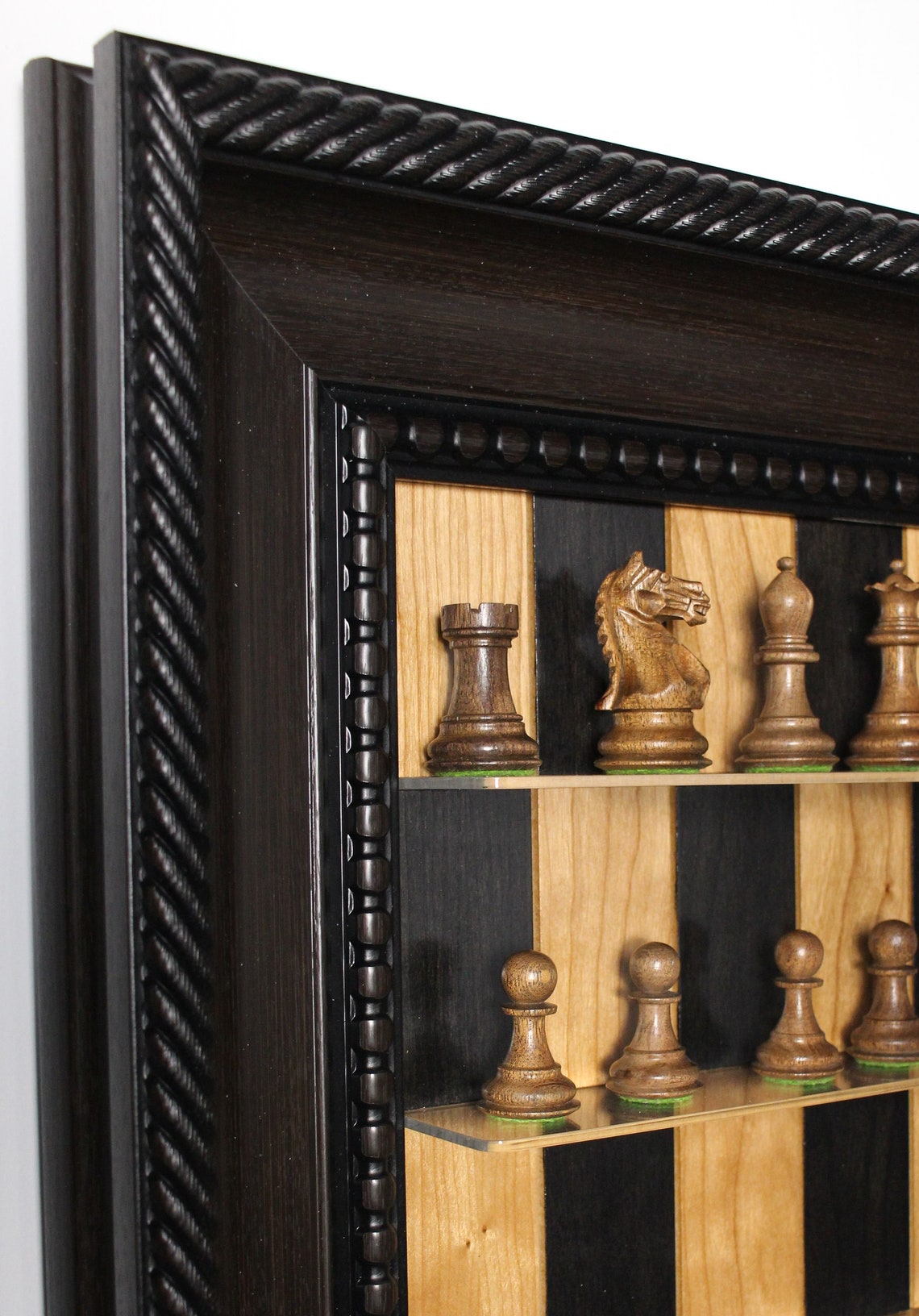 Black Cherry Vertical Wall Mounted Chess Board With Etsy