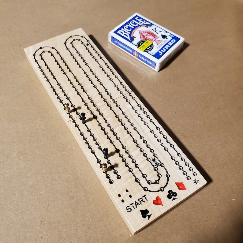 Choose From 4 Travel Folding Cribbage Boards With Cards Etsy