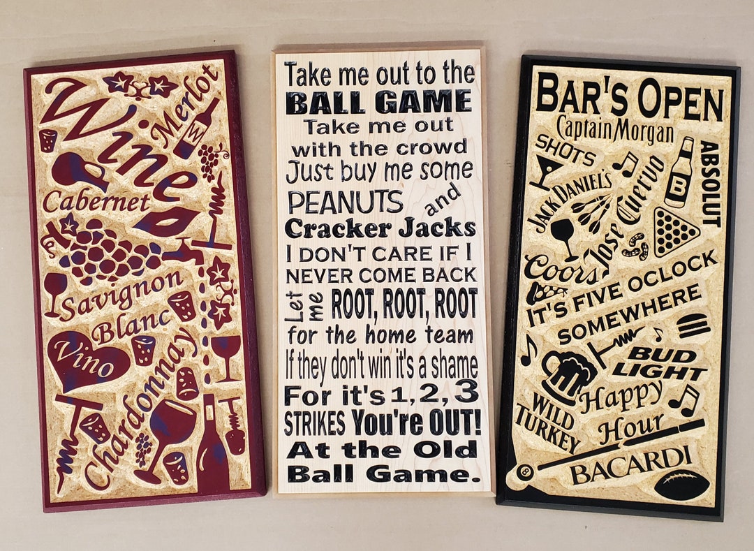 Fun Signs, Display or Wall Hangings. - Etsy