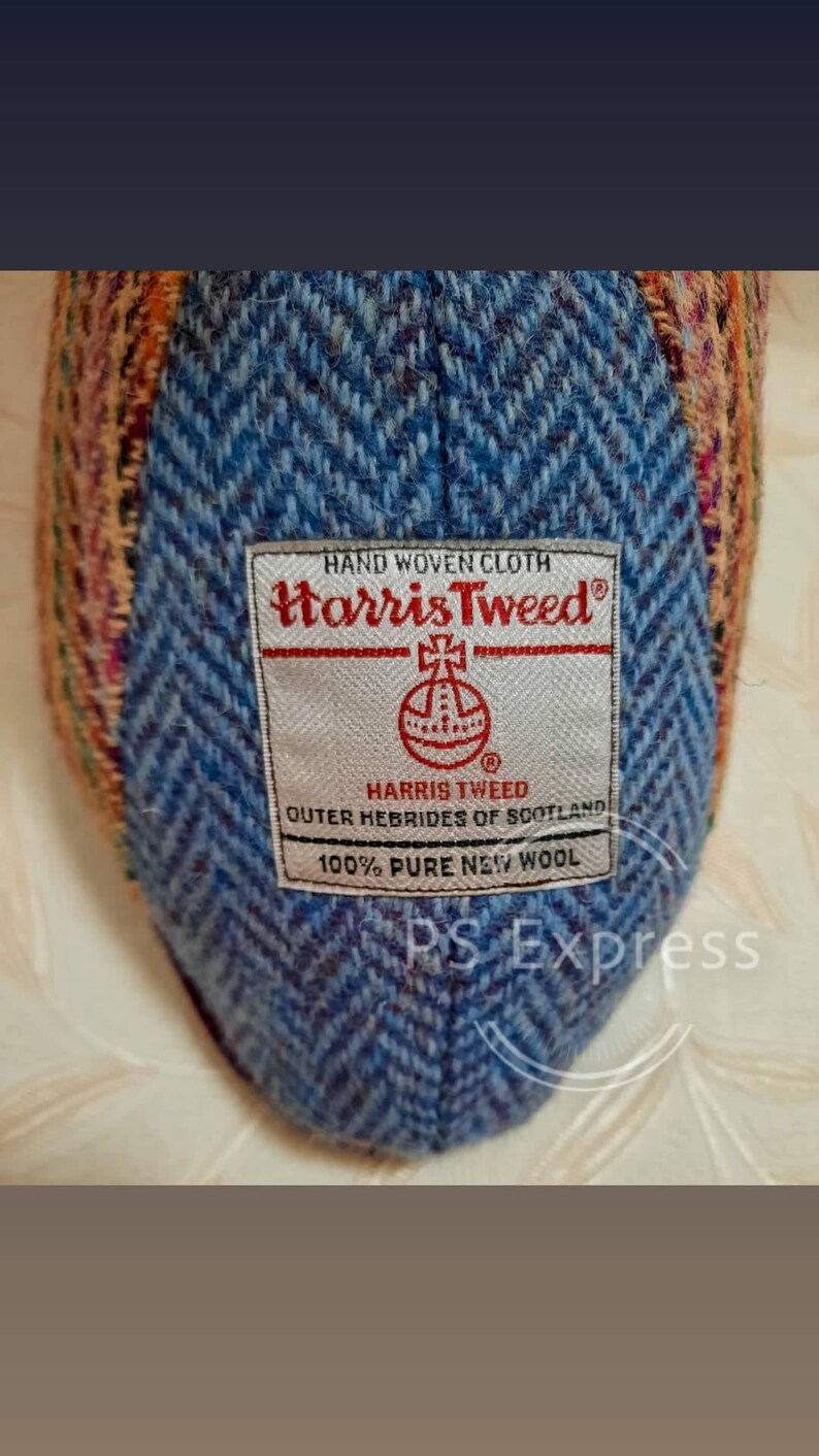 Hecho a pedido. Tapiz de pared con ciervo falso con tela Harris Tweed. Tú eliges los colores y yo haré un hermoso ciervo solo para ti. imagen 10