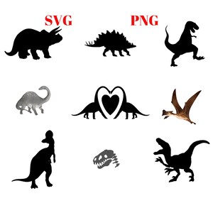 Dinosaur Svg Bundle, Dinosaur Clipart, Dinosaur Clip Art, Dinosaur Silhouette, Dinosaur Stencil, T-Rex Svg, Dinosaur Vector, Dinosaur Png