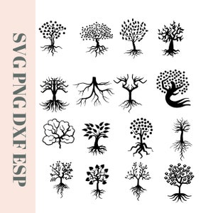 Tree silhouette svg bundle, tree svg, tree silhouette svg, tree clipart, cutting files.Tree Cut Files for Cricut,  Tree Clipart