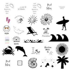 Summer Beach Bundle SVG, Beach Svg Bundle, Summertime, Funny Beach Quotes Svg, Salty Svg   Sassy Beach Quotes Summer Quotes Svg Bundle