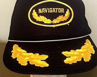 VTG Navigator Military Type Scrambled Eggs Mesh Snapback Baseball Cap Hat