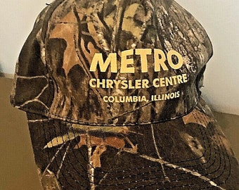 Metro Chrysler Center Camo Hunting Columbia Illinois Snapback Baseball Cap Hat