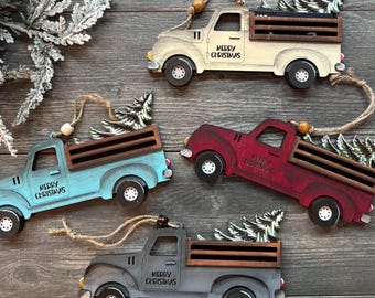 Vintage Truck Gift Card Holder and Ornament