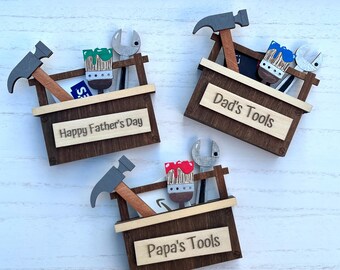 Toolbox Gift Card Holder, Fathers Day Gift Card Holder, Money Holder for Dad, Gift for Handyman