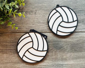 Volleyball Gift Card Holder, 3D Wood Ornament for Sports Lovers