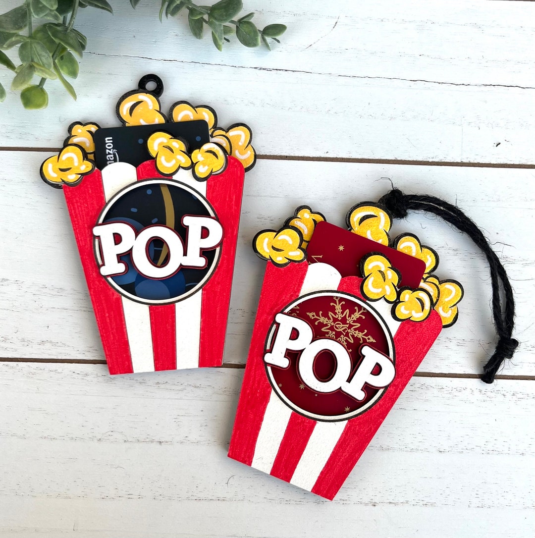 Popcorn Gift Card Holder, Christmas Gift Card Holder, Money Holder