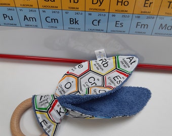 Periodic Table STEM-themed baby teething ring for the future scientist