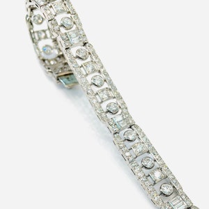 Bracelet - Art Deco Diamond Platinum Bracelet