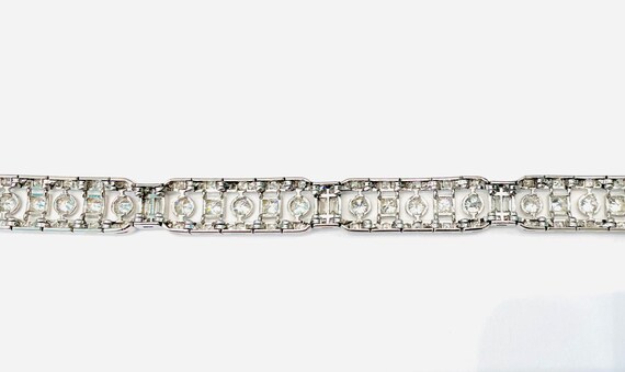 Art Deco Diamond Platinum Bracelet - image 6