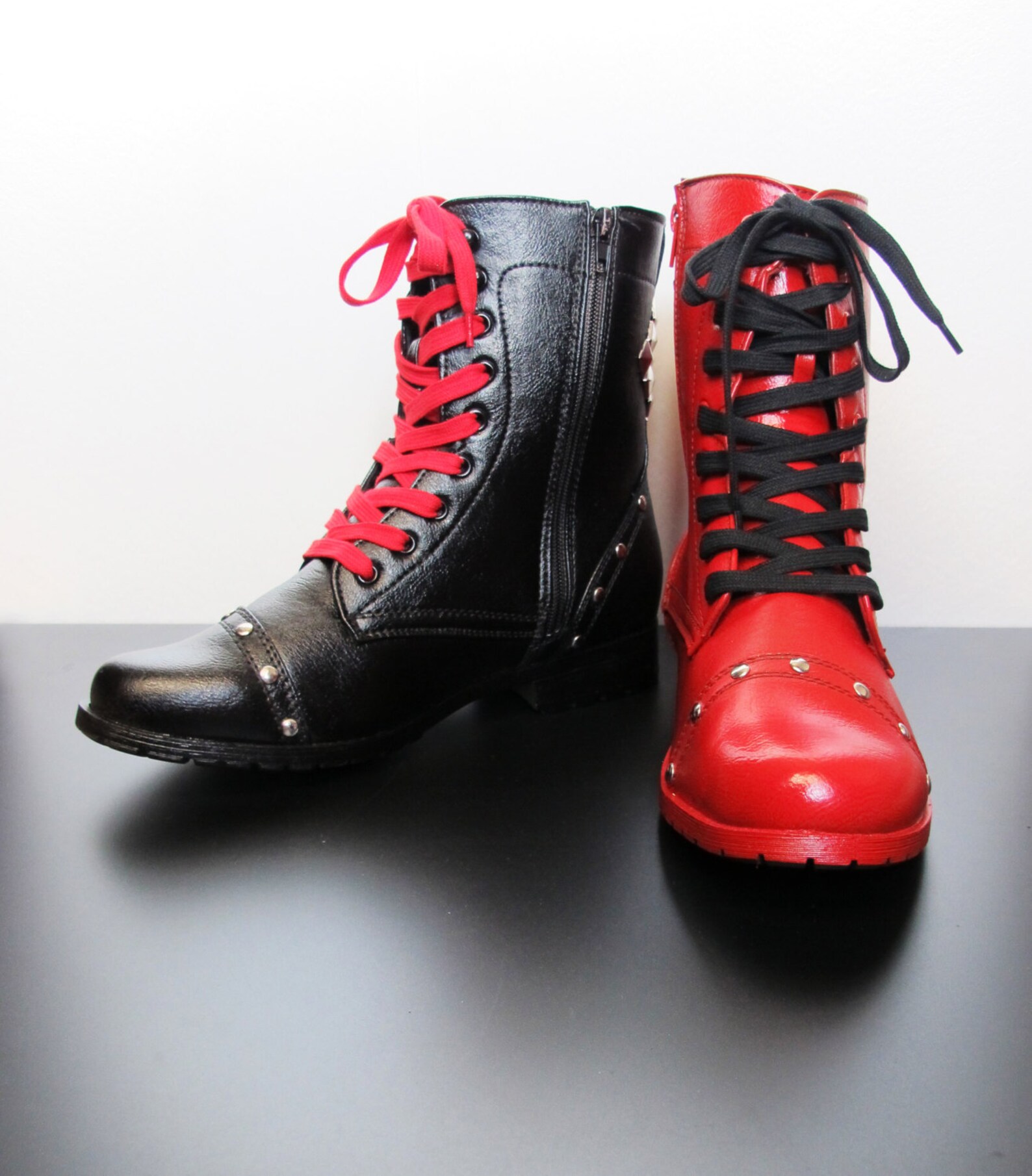 Harley Quinn Boots Etsy