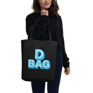 D Bag Funny Ho Blue 3D Font Eco Bolsa de mano