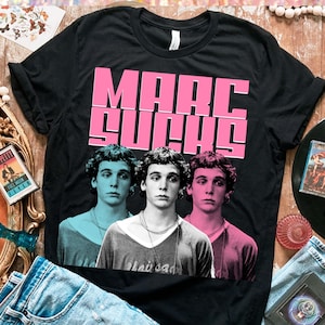 Marc Sucks Empire Records Mark Funny Pop Art 90 Movies Damn the Man Unisex t-shirt