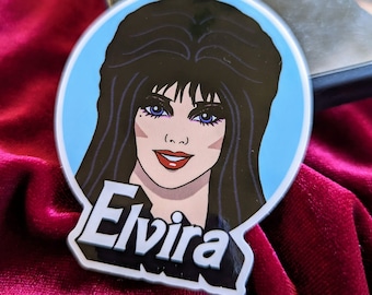 Horror Babes Frankenhooker, Elvira, Michael vinyl decals Halloween Cartoon Retro 80's Movie Mistress of the Dark stickers