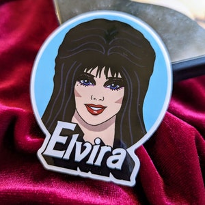 Horror Babes Frankenhooker, Elvira, Michael vinyl decals Halloween Cartoon Retro 80&#39;s Movie Mistress of the Dark stickers