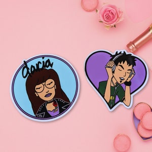 Daria and Trent Sick Sad World Vinyl Decal Stickers
