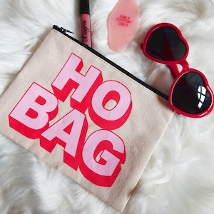 Ho Bag Canvas Make Up Studio Bag, Bachelorette Gift, Funny, Travel Case